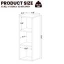 2 Cube Storage Organizer, Small Cube Shelf, Wooden Short Bookshelf Oak
