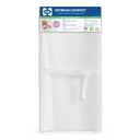 Sealy Baby Soybean Comfort Waterproof Diaper Changing Pad for Dresser or Table, Contoured 3-Sided, Wipeable Easy to Clean Surface & Durable Premium Foam, Made in USA, White, 32 x 16"