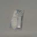 Seedwee for Cadillac Key Fob Cover, Soft TPU Keys Protector Bling Key Fob Keychain for Cadillac SRX CTS CT6 XTS XT5 XT6 XT4 ATS Accessories Smart Keys, Silver Clear