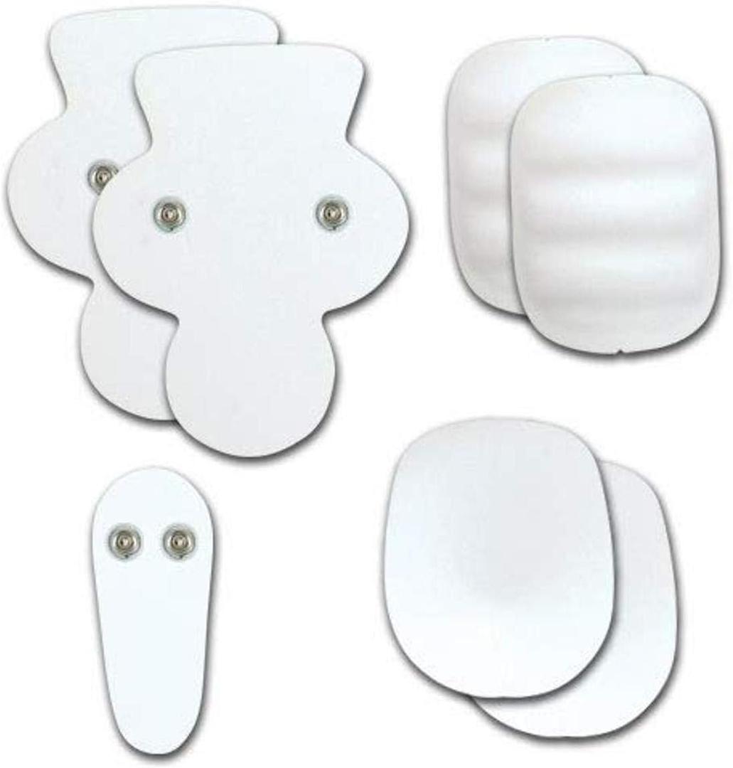 3 x Champro Snaps Pad Set, 7 Piece (Youth) , white