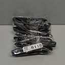 Plastic Tongs for Serving (Pack of 12) 9 Inch - Heavy-Duty Hard Plastic Reusable or Disposable Serving Tongs for Catering, Dinner Parties, Banquets, Buffets, Events, Weddings and Everyday Use, Black