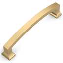 Amerdeco 10 Pack Bronze Cabinet Pulls - 5 Inch Hole Center Champagne Gold Drawer Handles for Kitchen & Bathroom ZH0009