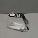 Toilet Brushs Set,Soft Silicone Bristle Brush and Durable Scrubbing Bristle Brush for Toilet,Stainless Steel and No-Slip Long Handle Brush with Ventilated Holder with Convenient Storage Rack, White