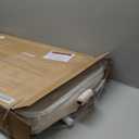 Baby Bassinet Bedside Crib, 3-in-1 Baby Bassinet Bedside Sleeper with Mattress and Soft, Breathable Sheet, Full-Mesh Sides, 6-Height Adjustable, Stable and Secure Crib for Newborns (Wood Grain Legs + Beige Bed)