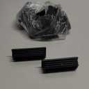 uxcell 16 Pcs Rectangle Tubing End Caps 3 x 1 Inch Plastic Hole Plugs Insert End Cap for Metal Tubing Post Chair Leg Table Bookshelves Furniture, Black