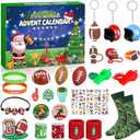 Football Advent Calendar 2025 for Boys, 24 Day Christmas Countdown Calendar Football Favors Supplies, Sport Rugby Themed Xmas Gifts for Kids Boys Teens Football Player 2 Pack