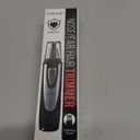 Ear and Nose Hair Trimmer Clipper - 2026 Professional Painless Eyebrow & Facial Hair Trimmer for Men Women,Battery-Operated Trimmer with IPX7 Waterproof,Dual Edge Blades for Easy Cleansing Black