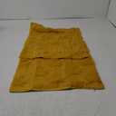 MIULEE Fall Throw Pillow Covers 18x18 Mustard Yellow Set of 2 Decorative Solid Maple Leaf Pattern Pillow Covers Soft Plush Faux Wool Couch Pillow Covers for Couch Bed Room