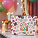 30th Birthday Gifts for Women Makeup Bags, 30th Birthday Decorations for Her, 1995 Anniversary 30 Year Old Gifts Party Favors Ideas for Wife Sister, Best Friend Female, Mothers Day Cosmetic Travel Bag