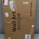 Large Framed Colorful Abstract Wall Art, Set of 2 Modern Canvas Prints Paintings Artwork for Walls, Bright Blue Green Multicolor Pictures for Living Room Hallway Dining Bedroom Wall Decor 20x30 In