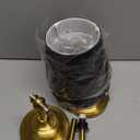 KDG Cordless Wall Sconces Set of 2, Small Wireless 5200mAh Rechargeable Battery Fabric LED Wall Lamps, Portables Lightings for Wall Painting, Living Room, Bedroom, Hallway, Gifts, Night Light (Black)