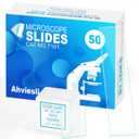 Microscope Slides and Covers Kit  50 Blank Pre-Cleaned Glass Slides for Microscope, 100 Cover Slips, for Teachers, Students, Families, and Science Enthusiasts