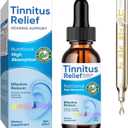 Tinnitus Relief for Ringing Ears,Natural Herbal Drops,Reduces Ear Noise and Improves Hearing for Men & Women, 2Fl Oz, 0413a