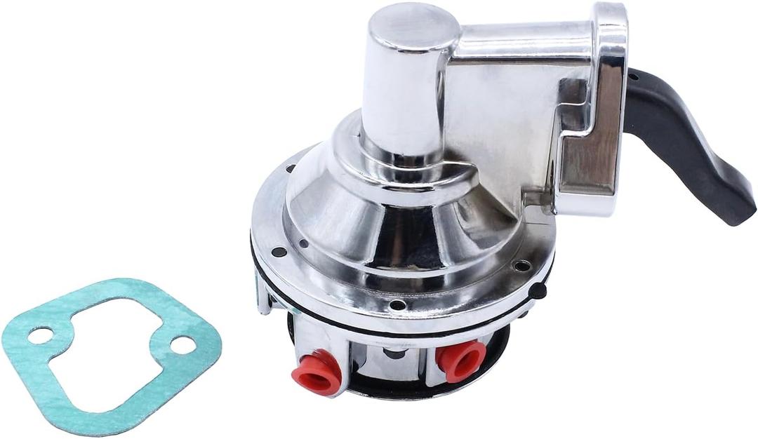 Chrome Mechanical Fuel Pump Compatible With Big Block Chevy BBC 396-454 V8 Engine