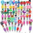BESARME 48 Packs Multicolor Pen in One, 4-in-1 Fun Pens for Kids Cute Pens Bulk End of Year Gifts for Students Elementary Graduation Gift Prize Gifts for Class Party Favors Goodie Bags Stuffers