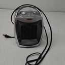 GiveBest Portable Electric Space Heater with Thermostat, 1500W/750W Safe and Quiet Ceramic Heater Fan, Heat Up 200 Square Feet for Office Room Desk Indoor Use, Silver