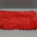 Pack of 2 Christmas Red Pillow Covers 18x18 Inch Decorative Faux Fur Throw Pillow Cover, Soft Lumbar Plush Pillowcases for Couch Sofa Bed Living Room, Fluffy Cute Home Boho Accent Decor