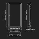 Repa Market 10 x 20 Inch Access Panel for Drywall/White Powder Coated Steel Wall Hole Cover/Door Panel/Cover Plates with Latch Service Hatch/HVAC Access Door for Plumbing, Electrical Use