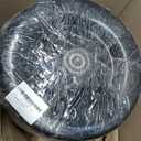 11x6.00-5 Lawn Mower Tires Flat Free, Zero Turn Mower Front Tires, 11x6-5 Solid Mower Wheel for Residential and Commercial, 3/4" and 5/8" Bearing, 6"- 8" Center Hub, 2Pack Black, 400Lbs