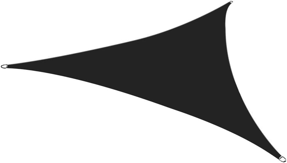 Neween Shade Sail, 6'7''x 6'7''x 6'7'' Sun Shade Sail Triangle Waterproof for Patio Yard Deck Pergola Outdoor Sun Sail Shade 98% UV Block Sunshade Black Color