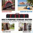Pop up tent replacement parts, large tent storage bag 52X11.5X1.5 inches, suitable for various party tents, tent poles, and terrace umbrellas, made of 800D Oxford cloth, waterproof and durable