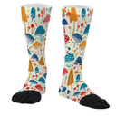 Funny Toe Socks for Men and Women, Novelty Five Finger Long Crew Socks for Running, One Size Fits All