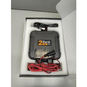 ECO-Worthy 2 Bank Marine Battery Charger 10A (5A/Bank), IP68 Waterproof 12V Charger & Maintainer for Boat RV Car, Lead-Acid LiFePO4 & Calcium Battery Desulfator