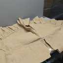 Tatuo 55 Inch Christmas Tree Skirt Decorations Linen Burlap Tree Skirt Round Xmas Cover for Christmas Party Mat Fall Indoor Clearance Outdoor Holiday Family Winter Home Decorations(Linen Color)