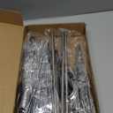 WILLBOND 3 Pcs Fairy Starburst Lighted Ball Set, Golden Tree Topper Hanging Ground Dual-use Firework Star Lights with 80 LEDs Waterproof Light Ball with Plug Hook for Holiday Yard Decor