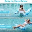 SLOOSH Hammock Pool Floats Adults, 4-in-1 Multi-Purpose Inflatable Pool Floaties PVC Water Hammock Lounge Floaties