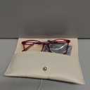 Madison Avenue Square Vintage TR90 Blue Light Blocking Reading Glasses for Women, Anti Eyestrain/Glare Computer Readers 2.5