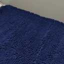 Navy Blue Bath Rug, Bath Mat Non Slip Bath Mats for Bathroom Floor, Bathroom Rug Extra Thick Chenille Rug 29"x 21"