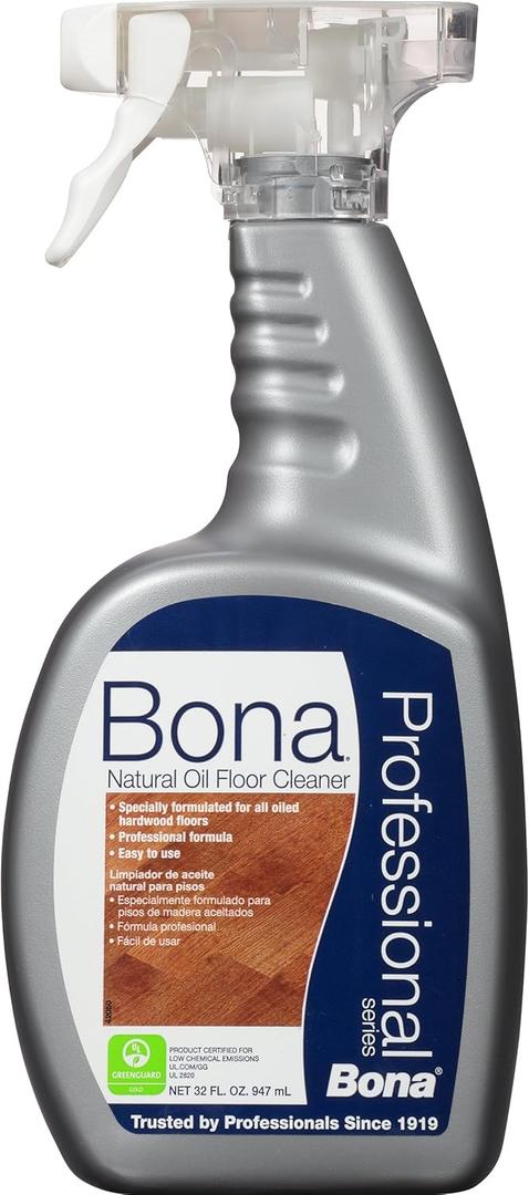 Bona Professional Series Natural Oil Hardwood Floor Cleaner Spray, 32 Fl Oz