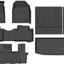Binmotor-Floor Mats with Cargo Liner Set for Honda Pilot 2009-2015, All Weather Car Floor Mats Cargo Trunk Mat for Honda Pilot Accessories Liners