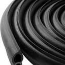 Vertical Bulb Trim Seal Bulb Diameter: 0.5" Grip Range: 0.039" to 0.14" | Trunk, Boot, lid, Hood, Hatch Rubber (16 Feet)