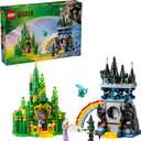 LEGO Wicked Emerald City & Kiamo Ko Castle Building Toy - Elphaba & Glinda Toy Figures, 2 Buildable Playsets, & Flying Monkey Minifigure for Kids, Ages 9+ - Wicked Merch Gift for Girls & Boys - 75689