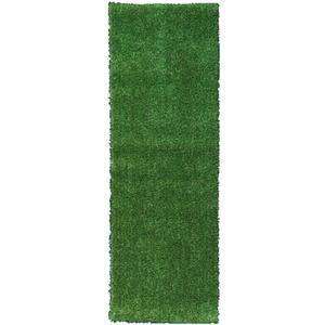 Sweethome Meadowland Collection Indoor and Outdoor Artificial Green Lawn Grass Turf Area Rug 20" X 59" Green Artificial Grass/Pet mat with Rubber Backed (1'8" x 4'11" (Runner))