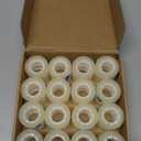 48 Rolls Transparent Tape Refills, Clear Tape, All-Purpose Transparent Glossy Tape for Office, Home, School