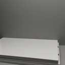 White Folding Table with Metal Legs and Wooden Tabletop, 31,5'L x 29,5'W x 19'H inch