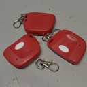 Kingdder 3 Pieces Gate Opener Remote Compatible with Multicode 300mhz 10 Dip Switch 3089 3060 3070 Garage Door Opener Remote Control with Keychain(Red, White)