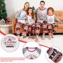 Family Christmas PJs Matching Sets, Cute Holiday Pajamas Printed Top and Pants, Xmas Jammies for Couples/Men/Women (White, XXL)