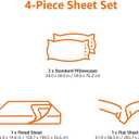 Amazon Basics Lightweight Breathable, Ultra-Soft, Wrinkle-Free Luxury Microfiber 4-Piece Bed Sheet Set with 14-Inch Deep Pockets, Full, Light Gray, Solid