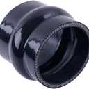 3 Inch (76mm) ID Hump Silicone Coupler Straight Reinforced Hose，4-ply Turbo/Intercooler/Intake Piping
