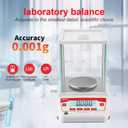 UXILAII Analytical Balance 320g x 0.001g Digital Scale Glass Windshield