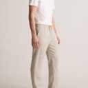 Men's Linen Blend Casual Pants, Lightweight Breathable Drawstring Summer Beach Pants (XL)