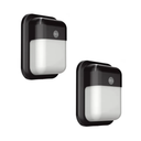 TIERONE Modern LED Wall Pack Light Security Light with Dusk to Dawn Photocell Outdoor Wall Lantern for Patio, Porch, Hallway 12W 1000LM 3000K Daylight Waterproof UL Listed 2 Pack