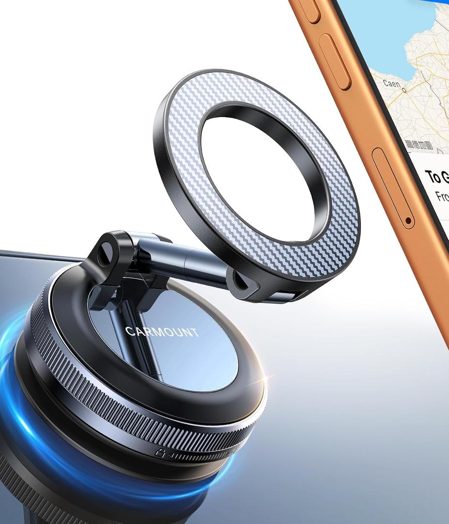 for Magsafe Car Mount carmount 2.0 Magnetic Phone MountTrue Military-Grade Durability Vacuum Magnetic Phone Holder for Car Tripod Cell Phone Car Mount Gifts for Mothers Day for iPhone 17 16 Samsung
