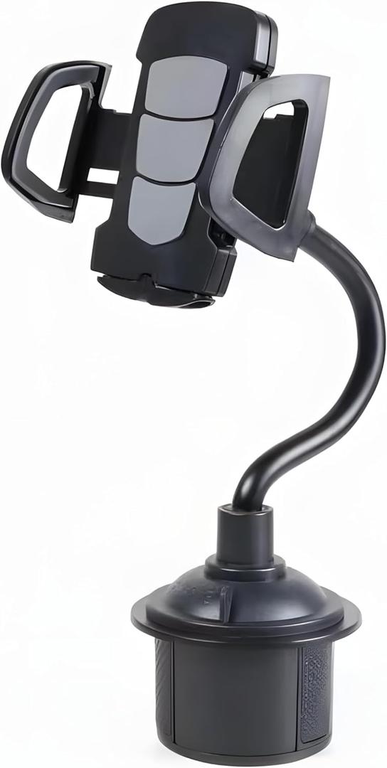 Car Cup Holder Phone Mount, Automotive 360 Rotatable Adjustable Gooseneck Height Cell Phone Cradle Mount Bracket Cradle Mount Car Cellphone Holder Vehicle-Mounted US