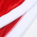 Christmas Girl Costume Red Velvet Sleeveless Dress Family Gathering Party Dress with Hooded Belt (Red)