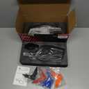 KEMIMOTO UTV Black Blue Red Orange Side Mirrors compatible with Polaris RZR Talon Can Am Rearview Work with 1.75"-2" roll bar cage